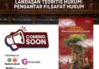 LANDASAN TEORITIS HUKUM: PENGANTAR FILSAFAT HUKUM