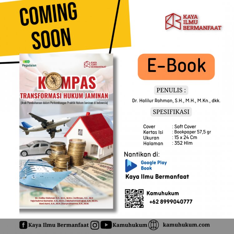 E-Book Kompas Transformasi Hukum Jaminan (Arah Pembaharuan dalam Perkembangan Praktik Hukum Jaminan di Indonesia)