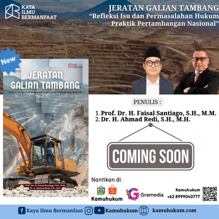 JERATAN GALIAN TAMBANG  “Refleksi Isu dan Permasalahan Hukum  Praktik Pertambangan Nasional”