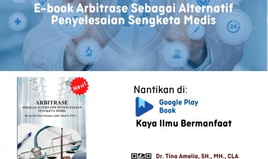 E-book Arbitrase sebagai Alternatif Penyelesaian Sengketa Medis