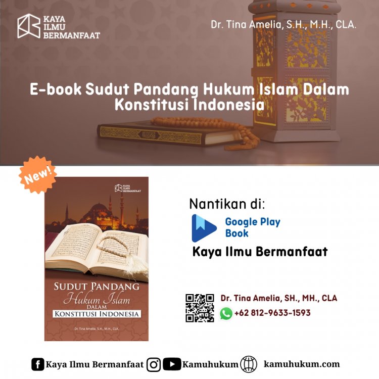 E-book Sudut Pandang Hukum Islam Dalam Konstitusi Indonesia