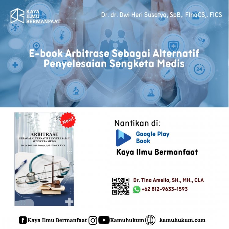 E-book Arbitrase sebagai Alternatif Penyelesaian Sengketa Medis