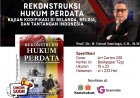 REKONSTRUKSI HUKUM PERDATA:   KAJIAN KODIFIKASI DI BELANDA, BELGIA, DAN  TANTANGAN INDONESIA